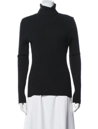 Pre-owned Ramy Brook Turtleneck Sweater In Black