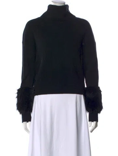 Pre-owned Ramy Brook Turtleneck Sweater In Black