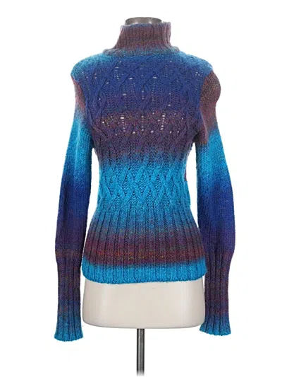 Pre-owned Ramy Brook Turtleneck Sweater In Blue