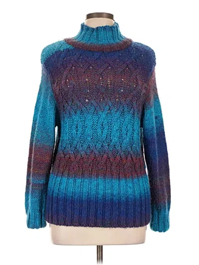 Pre-owned Ramy Brook Turtleneck Sweater In Blue