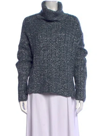 Pre-owned Ramy Brook Turtleneck Sweater In Blue