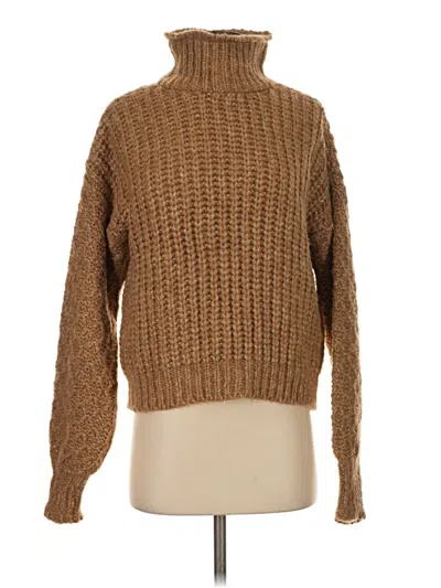 Pre-owned Ramy Brook Turtleneck Sweater In Brown