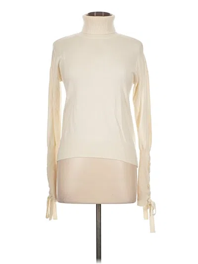 Pre-owned Ramy Brook Turtleneck Sweater In Ivory