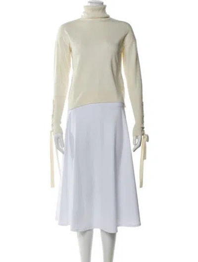 Pre-owned Ramy Brook Turtleneck Sweater In Neutral