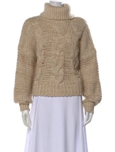 Pre-owned Ramy Brook Turtleneck Sweater In Neutral