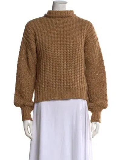 Pre-owned Ramy Brook Turtleneck Sweater In Neutral