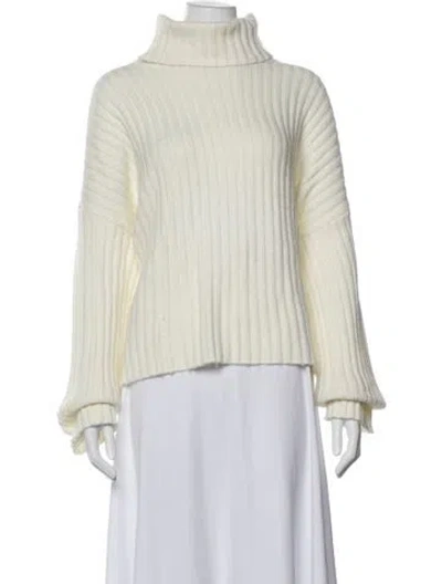 Pre-owned Ramy Brook Turtleneck Sweater In Neutrals