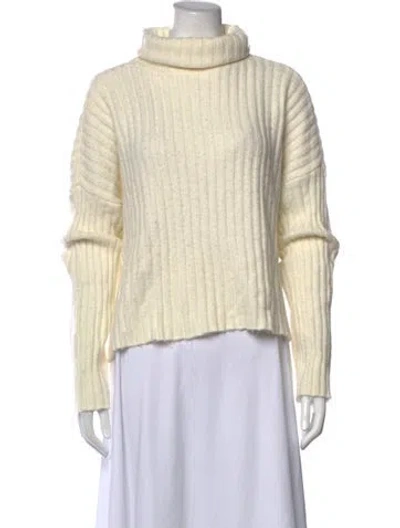 Pre-owned Ramy Brook Turtleneck Sweater In Neutrals
