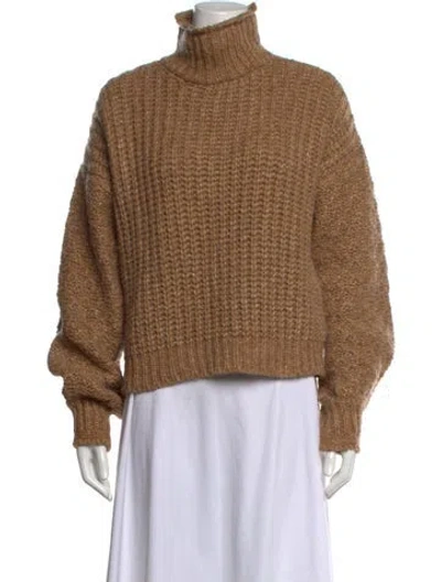Pre-owned Ramy Brook Turtleneck Sweater In Neutrals