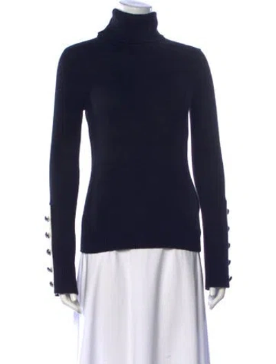 Pre-owned Ramy Brook Turtleneck Sweater W/ Tags In Blue