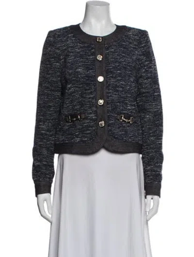 Pre-owned Ramy Brook Tweed Pattern Jacket W/ Tags In Multicolor