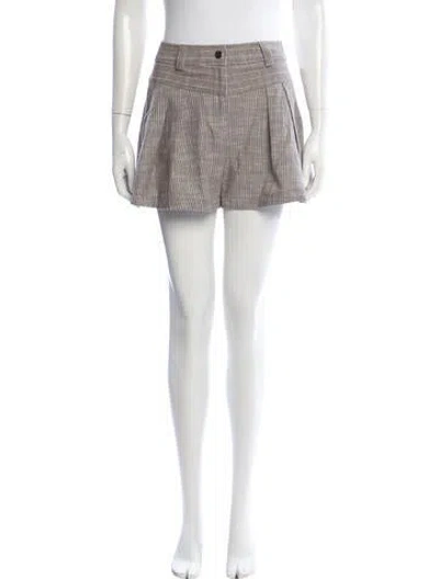 Pre-owned Ramy Brook Tweed Pattern Shorts In Neutral
