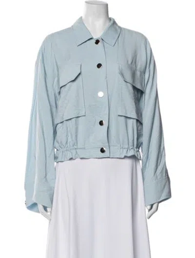 Pre-owned Ramy Brook Utility Jacket In Blue