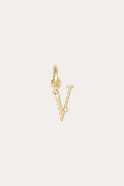 Ramy Brook V Charm In Gold