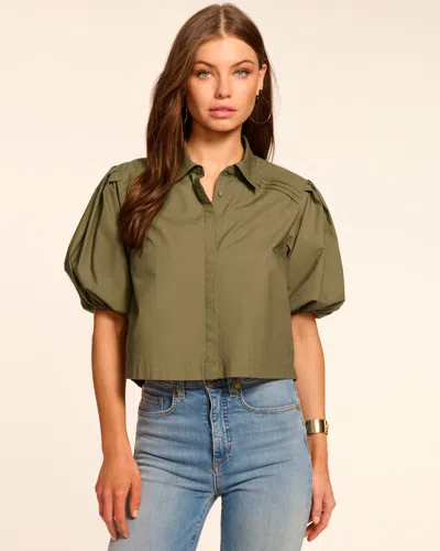 Ramy Brook Valeria Cotton Poplin Button Down Top