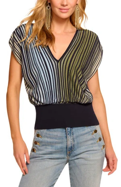 RAMY BROOK RAMY BROOK VANESSA COLORBLOCK DOLMAN SLEEVE TOP