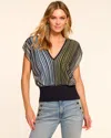 Ramy Brook Vanessa Ombre Knit Blouse