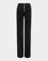 Ramy Brook Velvet Cindy Wide-leg Pants In Brown