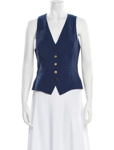 Pre-owned Ramy Brook Vest In Blue
