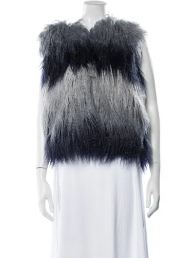Pre-owned Ramy Brook Vest In Blue