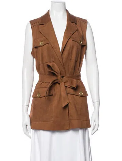 Pre-owned Ramy Brook Vest In Brown