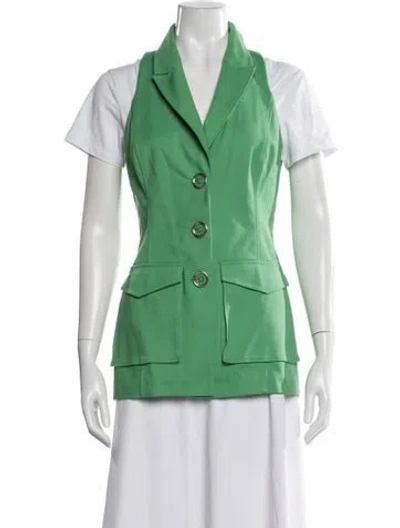Pre-owned Ramy Brook Vest In Green