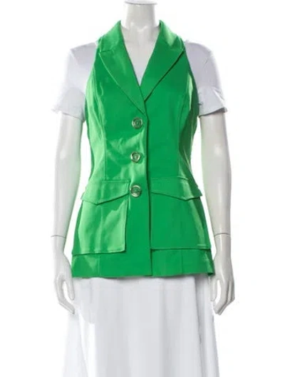 Pre-owned Ramy Brook Vest In Green
