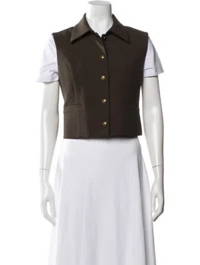 Pre-owned Ramy Brook Vest In Green