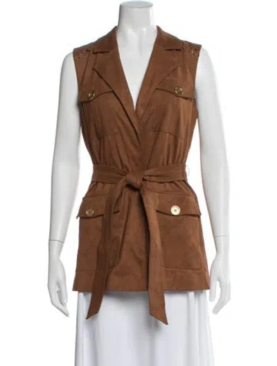 Pre-owned Ramy Brook Vest W/ Tags In Brown