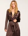 Ramy Brook Victoria Silk Button Down Midi Dress In Desert Brown