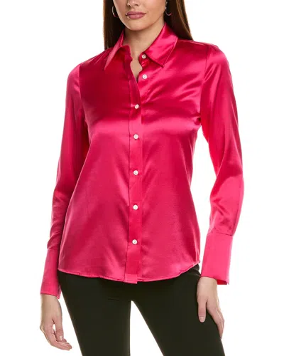 Ramy Brook Victoria Silk-blend Blouse In Pink