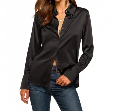 Ramy Brook Victoria Silk Blouse In Black