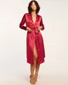 Ramy Brook Victoria Silk Button Down Midi Dress In Ruby