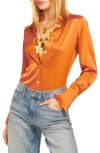 Ramy Brook Victoria Button Down Blouse In Amber