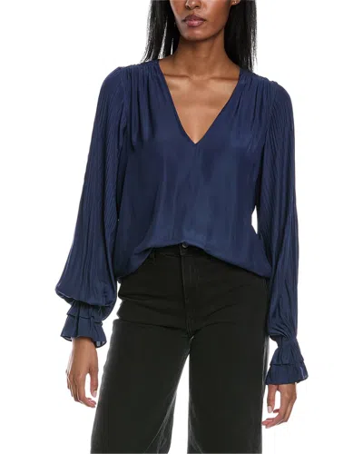 Ramy Brook Villa Top In Blue