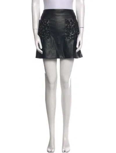 Pre-owned Ramy Brook Vintage Mini Skirt In Black