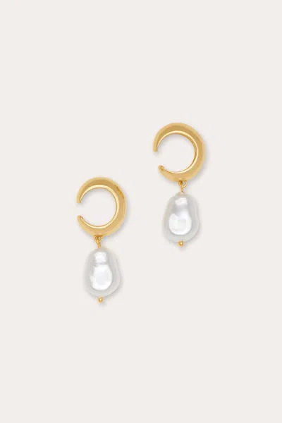 Ramy Brook Viona Pearl Ear Cuffs In Gold