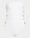 Ramy Brook Viviana Strapless One-piece Swimsuit In White