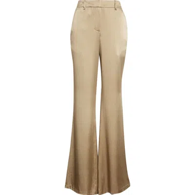 Ramy Brook Vivienne Silk Flare Leg Pants In Brown
