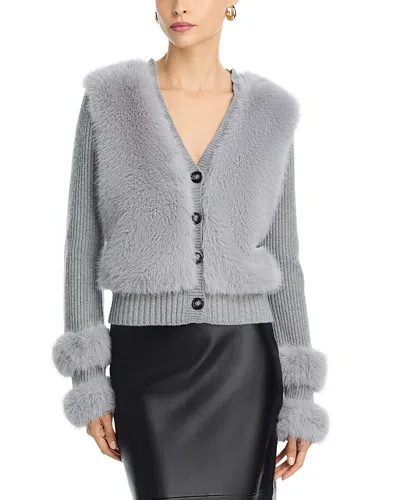 Ramy Brook Vivietta Cardigan In Gray
