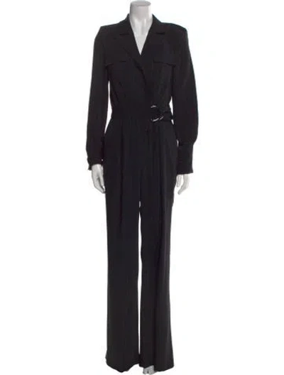 Pre-owned Ramy Brook V-neck Jumpsuit In Black