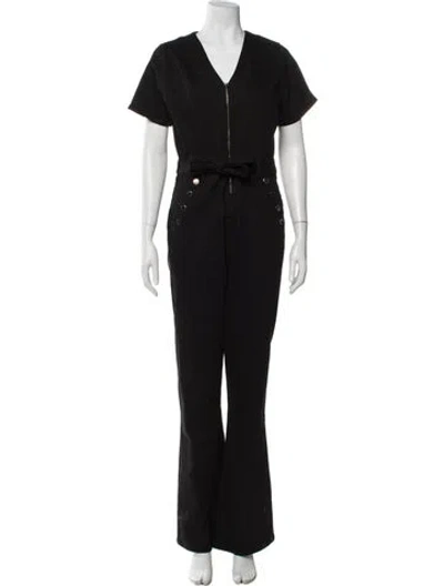 Pre-owned Ramy Brook V-neck Jumpsuit In Black