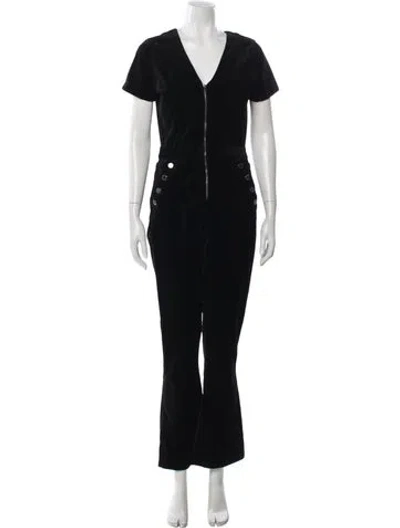 Pre-owned Ramy Brook V-neck Jumpsuit In Black