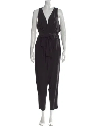 Pre-owned Ramy Brook V-neck Jumpsuit In Black