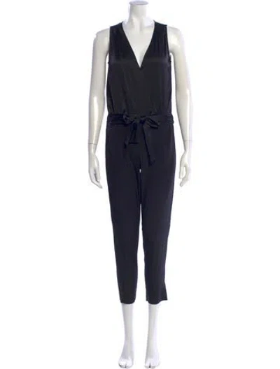 Pre-owned Ramy Brook V-neck Jumpsuit In Black