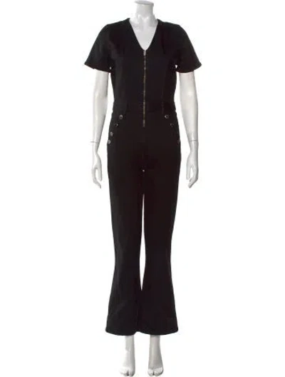 Pre-owned Ramy Brook V-neck Jumpsuit In Black