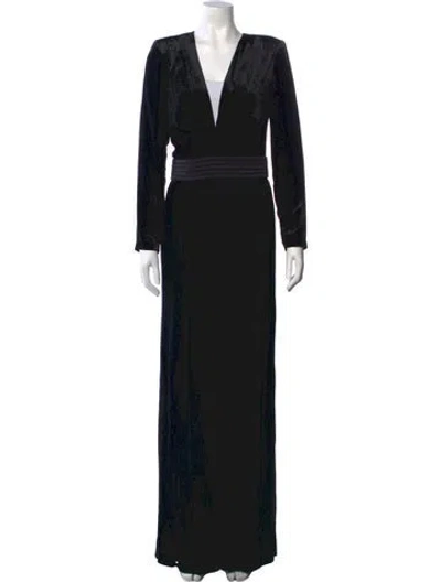 Pre-owned Ramy Brook V-neck Jumpsuit In Black