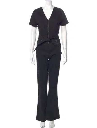 Pre-owned Ramy Brook V-neck Jumpsuit In Blue