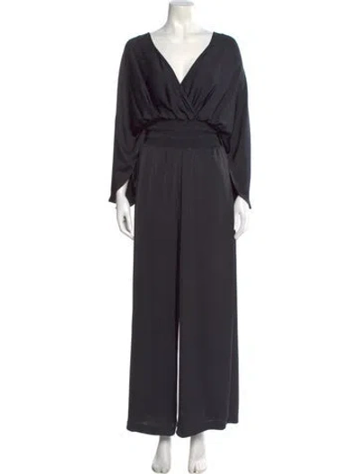 Pre-owned Ramy Brook V-neck Jumpsuit In Gray