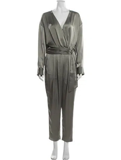 Pre-owned Ramy Brook V-neck Jumpsuit In Green